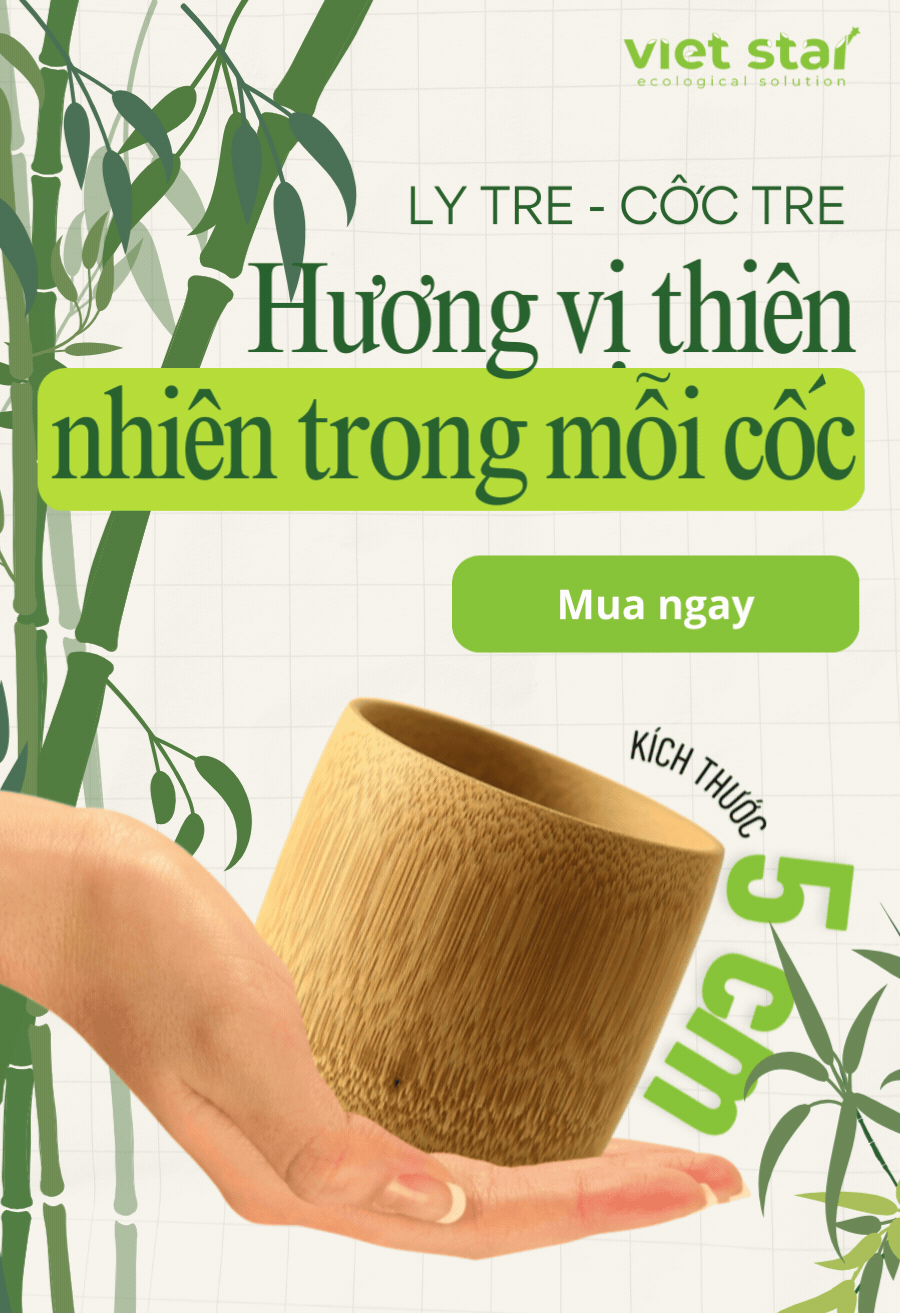 Ly tre - Cốc Tre - Hương vị thiên nhiên trong từng cốc