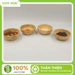 Chén gia vị bằng tre