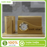 Ông Cắm Bút Gỗ Đa Năng Hình Trụ
